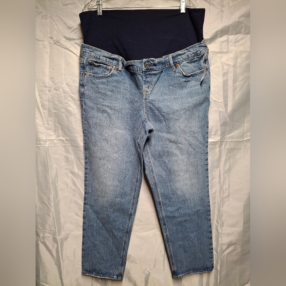 New!! GAP Maternity Denim Blue Straight Leg Women's Jeans